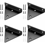 4 pièces supports d'étagère flottants, supports à tablettes muraux triangulaires invisibles, equerre ... 4 pièces supports d'étagère flottants, supports à tablettes muraux triangulaires invisibles, equerre ...