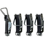 4 pi�ces supports pelles pour galeries toit, supports de montage de pelles en m�tal et caoutchouc, support ...