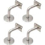 4 pices supports de rampe d'escalier en acier inoxydable balustrade murale support de tube 90 supports ...