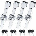 4 pices terrarium vitrine coulissante en verre serrure de porte, verrous de porte coulissante en verre, ...