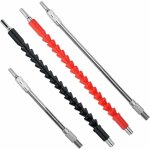 4 pices tournevis flexible, flexible rallonge renvoi d'angle visseuse, extension de foret flexible, ...