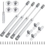 4 pi�ces verin hydraulique kit d'accessoires de clapet � ressort, 100n v�rins � gaz hydrauliques, charniere ...