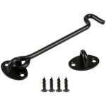 4 pi�ces verrou porte coulissante serrure, volet loquet porte verrou portail � bascule boulon avec vis ...