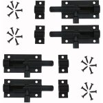 4 pi�ces verrou targette de porte, loquet de porte � boulon loquet coulissant en alliage d'aluminium ...