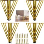 4 pieds de meubles metal dor, pied canap de rechange moderne chic elgant, pied pour table basse de ...