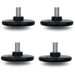 4 pieds r�glables avec base ronde en pe �60 mm avec tige fixe ? m8x18mm ? id�al pour maison, bureau et ...