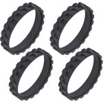 4 pneus caoutchouc remplacement compatible avec irobot roomba, remplacement de pneus antid�rapants, pneus ...