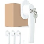 4 poign�es de fen�tre verrouillables - poign�e fenetre avec cl� pour fen�tre oscillo - battante - s�curit� ...