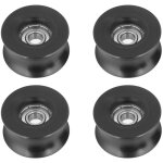 4 poulies guidage  roulement 0840uu (8x39. 5x20. 1mm) - roues galet en u pour rails / glissires - revtement ...