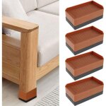 4 rehausseurs lit r�glables 5 cm ? empilables, coussinet antid�rapant, support 453, 6 kg ? lit, table, ...