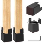 4 rehausseurs de meubles de 5 cm, rehausseurs de lit r�glables avec pince � vis, rehausseurs de chaise ...
