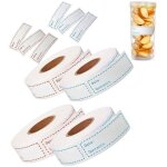 4 rouleaux 500 pices etiquette confiture, etiquettes congelation, etiquette bocaux, etiquettes autocollantes, ...