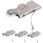 4 roulettes m�talliques silencieuses pour portes coulissantes galets � roulement 608 double roue kit ...