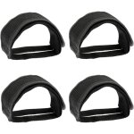 4 sangles de p�dale r�glables - antid�rapantes, pour p�dales fixes et vtt stationnaire - noir