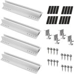 4 set 400mm kit de support panneau solaire, fixation panneau solaire en aluminium, support photovolta�que ...