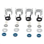 4 set fuel injectors seals repair kit 06h998907a replacement for golf gti tiguan a3 a4 a5 a6 a8 q32. ...