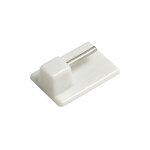 4 supports adhsifs - plastique - blanc