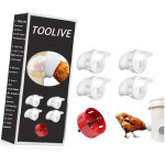 Vurahome - 4 t�tines mangeoire � poulet et scie cloche automatique distributeur de nourriture pour volaille ...