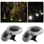 4 unit�s lampadaire solaire � 16 led, imperm�able conforme � la norme ip65, �clairage d'ext�rieur, id�al ...