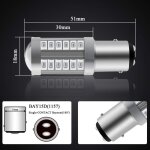 4 x 1157 bay15d led ampoule rouge super brillant 6000k 5630 33 smd canbus feu de freinage ampoule 12v ...