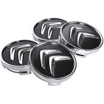 4 x centre de roue noir 60mm citroen couvercle cache moyeu jantes emblme logo