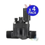 Hunter - lot de 4 lectrovanne d'arrosage pgv - 101 - mm mle 1'' avec rgulateur de flux 24v