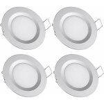 4 x spot led encastrable 12v trou 58 - 65mm 3w 3200k plafonnier encastr pour camping - car bateau caravane ...