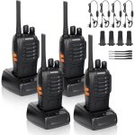 Ikodm - 4 x talkies - walkies radio  deux canaux 400 - 470 mhz talkies - walkies avec couteurs d'origine ...