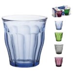 4 x verres picardie 25cl - couleurs assorties - duralex