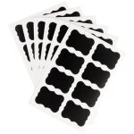 40 tiquettes autocollantes tableau noir (4, 93, 4 cm), rutilisables / impermables, bocaux / mason ...