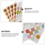 40 feuilles d'tiquettes de renfort autocollantes en papier  feuilles mobiles (couleurs assorties)