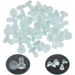 40 pcs butoir porte mural en silicone pare - chocs de table en verre avec tige tampon de porte caoutchouc ...