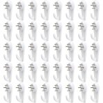 40 pcs crochet mural, crochets muraux pour cadre photo, kit de suspension de tableaux, non - trace crochets ...
