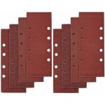 40 pcs papier de verre, 93 x 185mm feuilles abrasives pour ponceuse vibrante 8 trous assorted p40, p60, ...