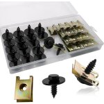 40 pièces clip à vis et Écrou de kit, Écrous de fixation pour garde - boue de voiture, type u sous support ... 40 pièces clip à vis et Écrou de kit, Écrous de fixation pour garde - boue de voiture, type u sous support ...