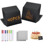 40 pi�ces etiquette prix, craie tableau noir avec crayons aquarellables, mini ardoise, tableau noir craie, ...