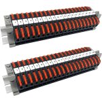 40 pi�ces kit de bornier de rail din electrique, pct - 211 0, 08 - 4 mm� bornier electronique terre, ...