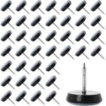 40 pi�ces patins pour chaises 19 mm en t�flon patins pour meubles ronde patin chaise a clouer prot�ger ...