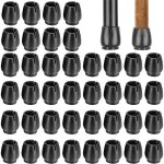 40 pi�ces de pieds en caoutchouc antid�rapants pour tables et chaises, embouts pour pieds de meubles ...