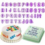 40 x fondant emporte - pi�ce set de chiffres, de lettres de l'alphabet p�te d'amande tortendeko