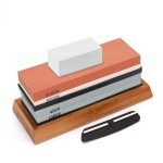 400 / 1000 3000 / 8000 grit premium whetstone cut shaiping stone set set shargenon slip base cutter assemblage ...