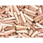 400 pcs de cheville bois 8 mm x 40 mm - goujon bois de h�tre massif id�al pour fraise � bois - convient ...