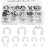 400 pi�ces e - clip anneau de retenue externe snap kit anneau de circlips interne en acier inoxydable ...