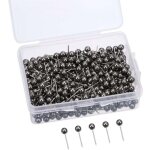 400 punaises � pointe en acier de 3 mm (noir m�tallis� r�tro)