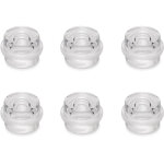 4032520 lot de 6 but�es de porte cylindriques adh�sives, fixation au sol, plastique, transparent - emuca ...