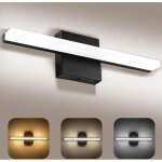 40cm 8w lampe de miroir salle de bain , led 3000 - 6000k, ucb applique murale moderne avec abat - jour ...