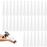 40pcs embout douille pistolet silicone cartouche douilles silicone buses de rechange pour mastic adh�sif ...
