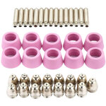 40pc / set ag60 sg55 plasma cutter coupe torche electrode buses tasses kit plasma cutter accessoires ...
