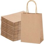40x sac kraft sac en papier kraft marron sac cadeau avec poign�e petit sachet papier kraft brun pour ...