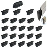 40x15mm embout  lamelles rectangulaire meubles chaise jambe pied couverture cap tubes inserts embout ...